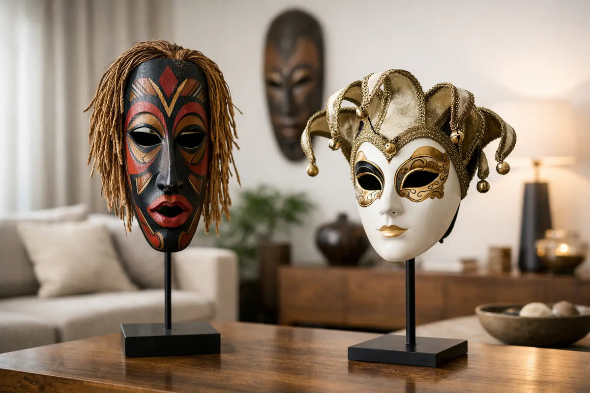 Maskenkunst kaufen und Räumen Ausdruck geben