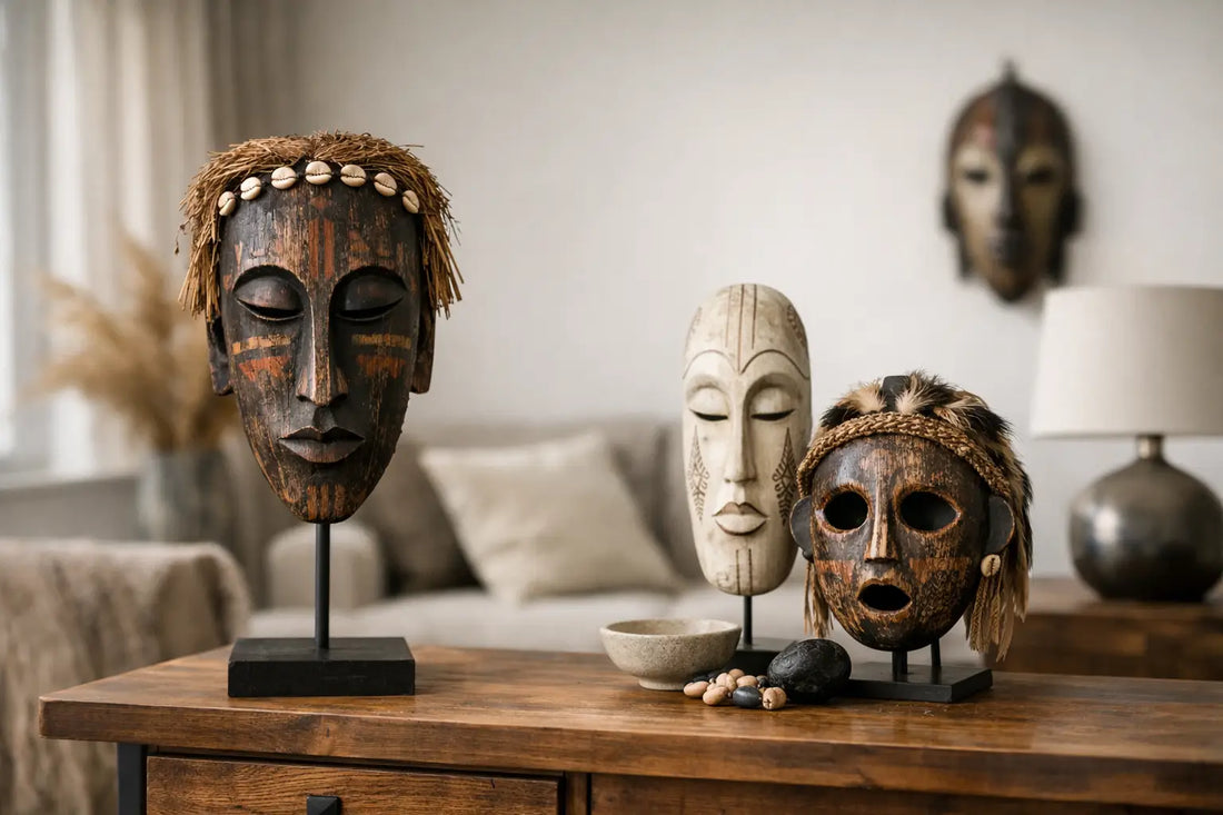 Handgemachte Maskenkunst fürs Interieur mit Seele