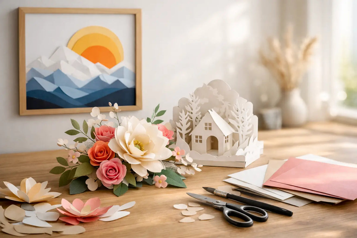 Papierkunst für zuhause mit Ausdruck